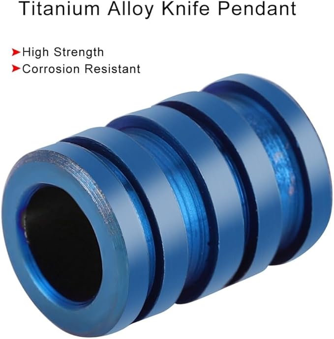 Pcs Alloy Lanyard Beads – Paracord Beads for Outdoor Gear & Survival Accessories, Durable Multicolor Spacer for Bracelets, Necklaces‌ & Outdoor(Blue)