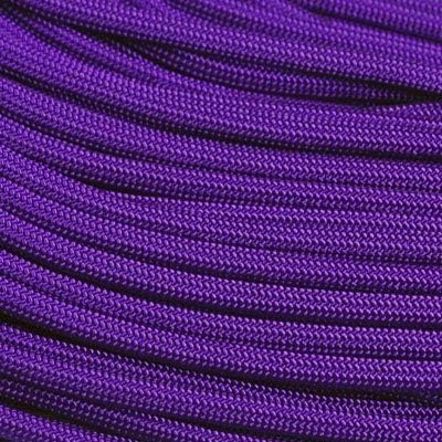 The Paracord Store | Type III 550 Paracord - 50 FT Hank, Purple | Heavy Duty 7 Strand Tactical Paracord - USA Made Nylon Outdoor Parachute Cord for Camping, Fishing & More - Survival Cord