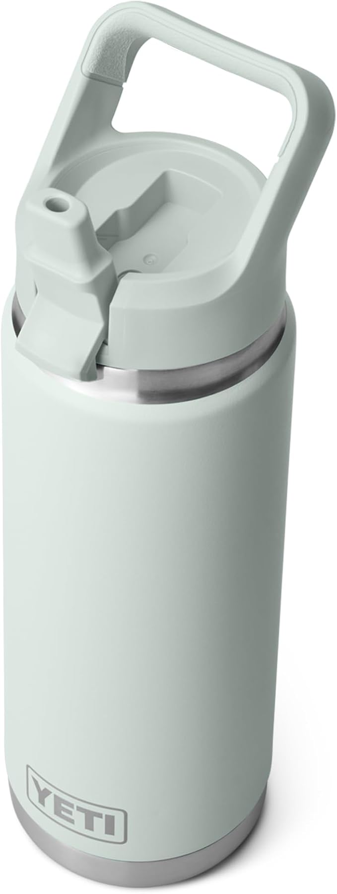 YETI Rambler 26 oz Bottle, Vacuum Insulated, Stainless Steel with Color Matching Straw Cap