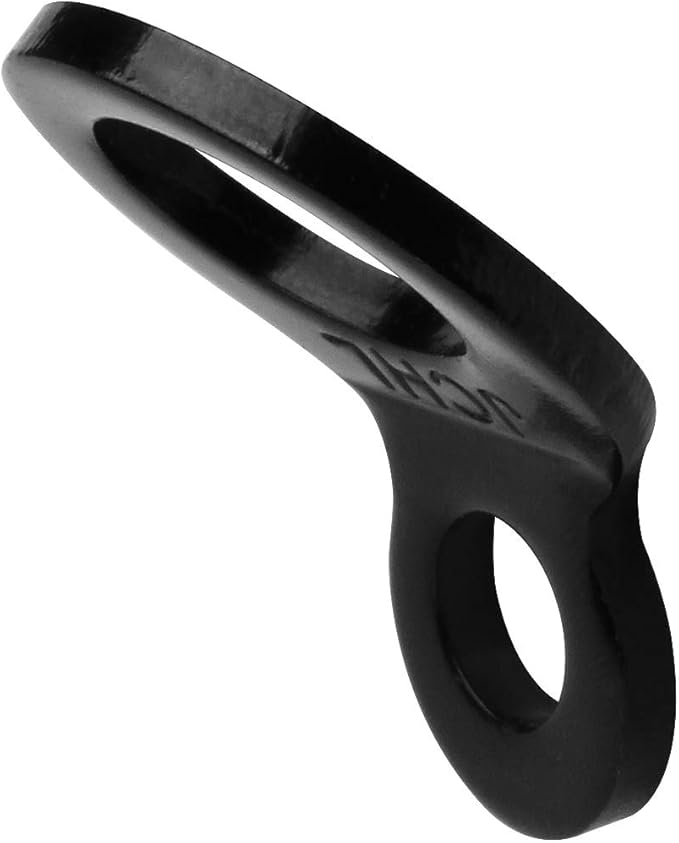 Multi-Purpose Tie Down Strap Rings Stainless Steel Tie-Down Anchors Hooks for Mounting in The Garage, Work Shop, Truck, Trailer, Golf Cart, Fence Black (4-Pack)