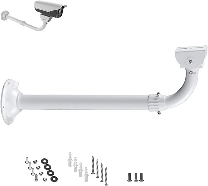 WiTi CCTV Security Camera Mount Bracket, 40CM-60CM Adjustable Wall and Ceiling Mount Bracket for CCTV IP Camera,Metal Pole Mount