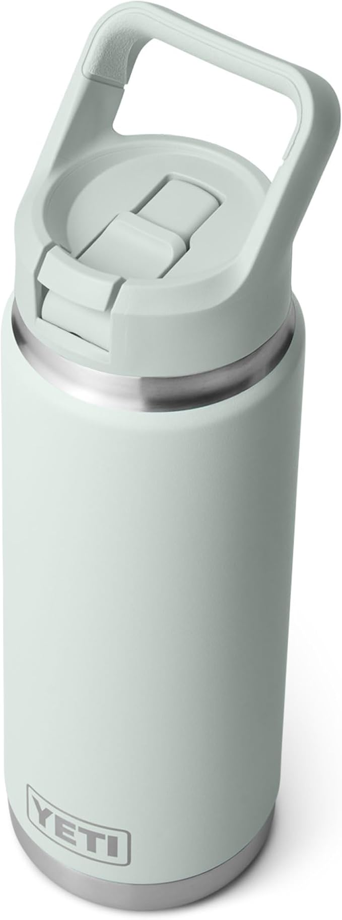 YETI Rambler 26 oz Bottle, Vacuum Insulated, Stainless Steel with Color Matching Straw Cap