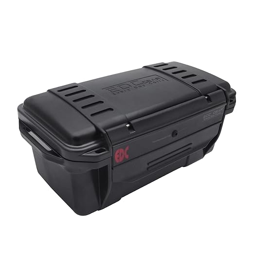 SEIWEI Outdoor Sealed Waterproof Safety Case Plastic Tool Dry Storage Box For Electronic Equipment Camping Outdoor Tool - Professional Waterproof Box(C), Black (MMZ-HA5272C-RT)