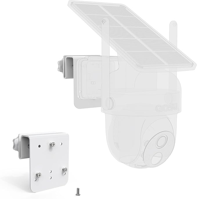 Gutter Mount for AOSU Solar Security Cameras Outdoor Wireless(SolarCam D1 Classic) and ANSQUE Security Cameras Wireless Outdoor (GU01/SA01)（1pack,White）