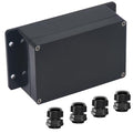 Junction Box IP65 Waterproof ABS Plastic Electrical Project Case Power Junction Boxes, Project Box with Fixed Ear Black 6.22x3.54x2.36 inch (158 x 90 x60 mm)