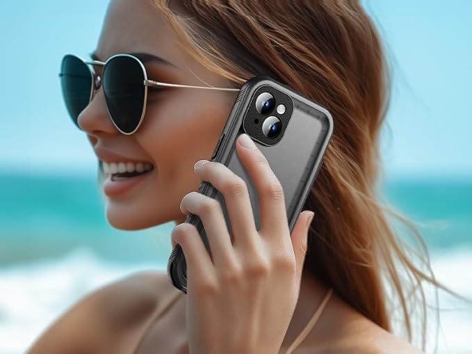 Cozycase for iPhone 15 Case Waterproof - 360 Heavy Duty with Screen/Camera Protector Shockproof IP68 Underwater Dustproof Water Dust Shock Proof Double Full Body/Front and Back 15 Protective Case Slim