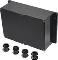 Project Box ABS Black Electrical Boxes IP65 Outdoor Waterproof Box Electronic Junction Box Power Fixed Ear Enclosure with Cable Glands for DIY Project 10.35 x 7.17 x 3.74 inch (263x182x95mm)
