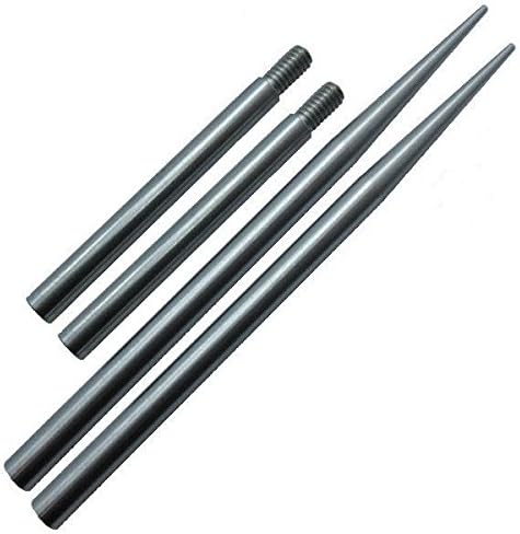 550 Type III Tapered Tip Paracord FID, Lacing, Stitching Needles by Jig Pro Shop (2 Pack 3 1/2" Stainless Steel w/ 1 3/4" Extensions)