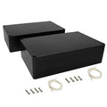 LeMotech Project Box ABS Plastic Junction Box IP65 Waterproof Hobby Box Electrical Boxes Universal Enclosure for Electronic Black 7.8 x 4.7 x 2.2 inch(200x120x56mm)（Pack of 2
