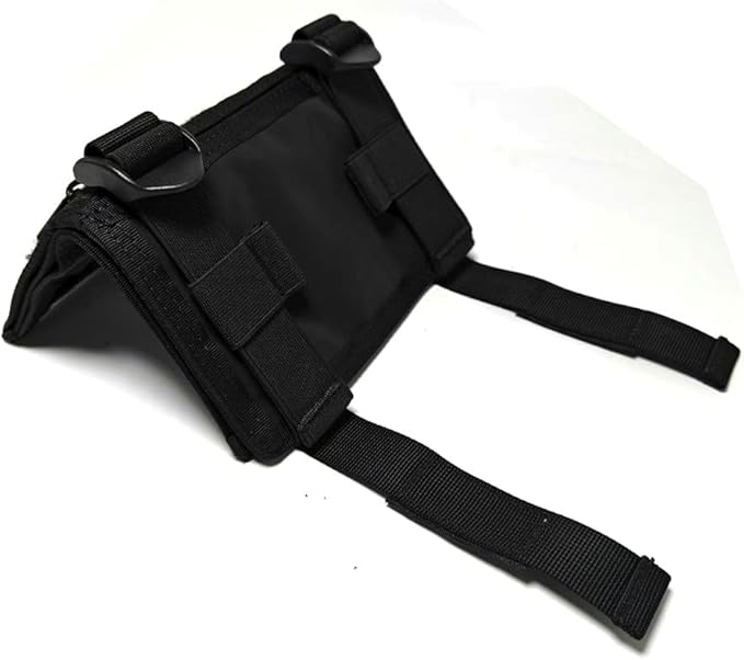 Tactical Map Case QB Wristband Pouch - Military Arm Sleeve with DOPE Card Holder & USA Flag Patch