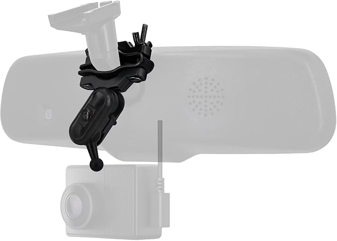 for Garmin Dash Cam Mount - Car Rearview Mirror & Handle Bar Holder for Garmin Dash Cam Mini 30/35/45/46/55/56/65W/66W/67W X110/X210/X310/Speak Plus & 17mm GPS Mount (4 Ball Head)