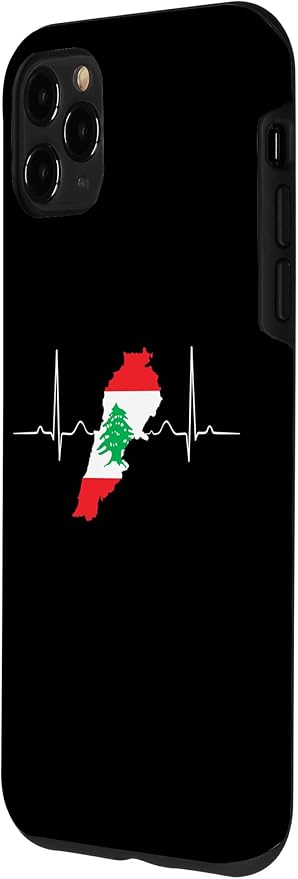 Lebanon Heart Lebanese Heartbeat Vintage Lebanon Map Case for iPhone 11 Pro Max