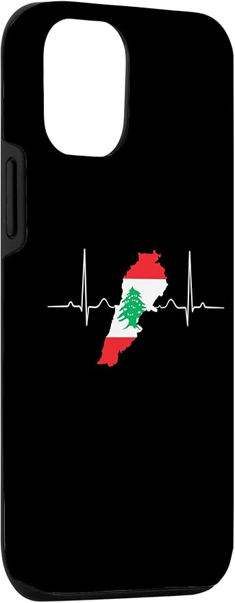 Lebanon Heart Lebanese Heartbeat Vintage Lebanon Map Case for iPhone 12/12 Pro