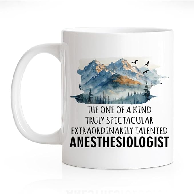 RZHV A Talented Anesthesiologist 11 Oz Novelty Mug, Funny Coffee Mug for Anesthesiology, Thank You Inspirational Gifts for Anesthesiologist Assistant, Grad Gifts for Anesthesiologist Student