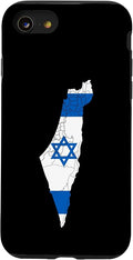 Israel National Flag Distressed Map Case for iPhone SE (2020) / 7/8