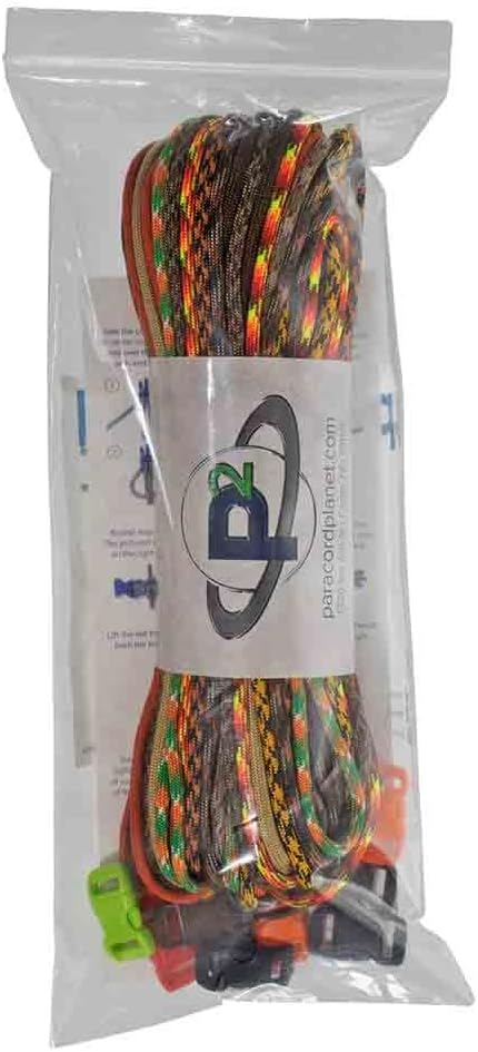 Paracord Planet 550lb Type III Paracord Combo Crafting Kits with Buckles
