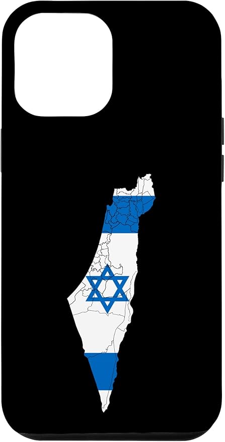 Israel National Flag Distressed Map Case for iPhone 12 Pro Max