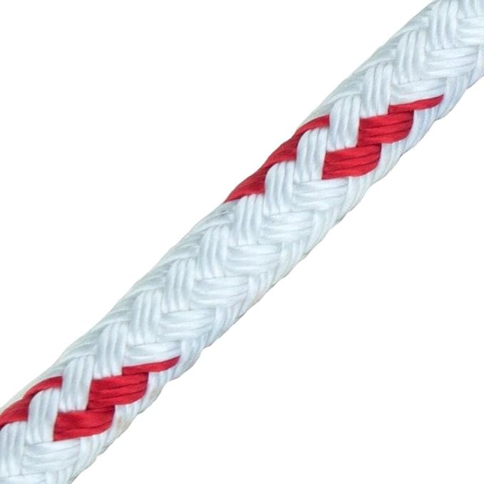 New England Ropes 3/16in (5mm) Sta-Set White 100 Feet Long