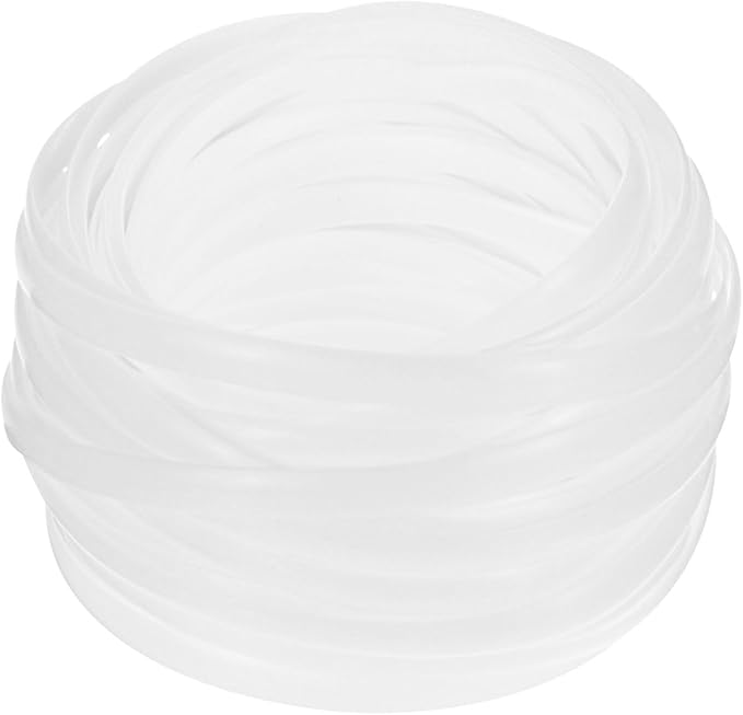 M METERXITY 1-Pack Wicker Repair Kit, 8mm x 66ft/20m Plastic Flat Rattan Replacement Supplies for Patio Furniture Repair/Basket Making/Chair Weaving, Synthetic Woven Rattan [White]