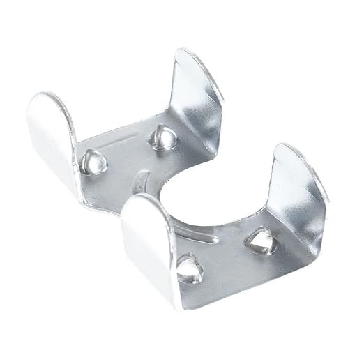 Rope & Cord Metal Clips for Rope, Cord, String – Heavy Duty Zinc Plated Double Rope Clamps – 3/8-Inch (2 Pack)