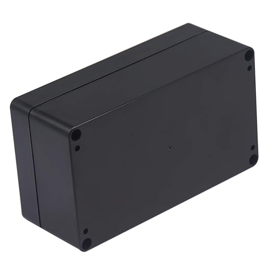 Junction Box IP65 Waterproof ABS Plastic Electrical Project Case Power Junction Boxes, Project Box with 4 PCS M16 Cable Glands 6.22x3.54x2.36 inch (158 x 90 x60 mm)