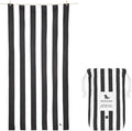 Dock & Bay Customized Beach Towel - Quick Dry, Sand Free - Compact, Lightweight - 100% Recycled - Includes Bag - Cabana - Kamari Charcoal - Large