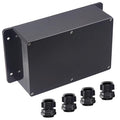 Junction Box IP65 Waterproof ABS Plastic Electrical Project Case Power Junction Boxes, Project Box with Fixed Ear Black 9.06x5.90x3.43 inch (230 x 150 x87 mm)