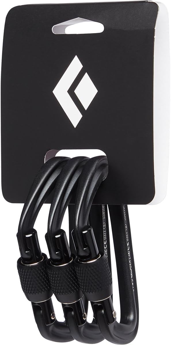 BLACK DIAMOND HotForge Screwgate Carabiner | Lightweight Aluminum Locking Carabiners | for Rock Climbing, Mountaineering, Camping, Outdoor