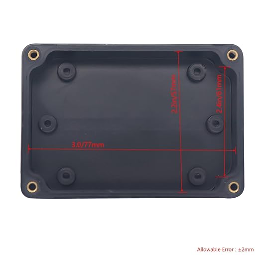 Project Box IP65 Waterproof Junction Box ABS Plastic Electrical Boxes DIY Electronic Project Case Power Enclosure 3.3”x2.3”x1.3”