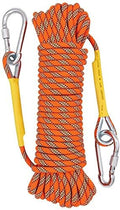 X XBEN Outdoor Climbing Rope 10M(32ft) 20M(64ft) 30M(96ft) 50M(160ft) 70M(230ft) 152M(500FT) 352M(1000FT) Static Rock Climbing Rope for Escape Rope Ice Climbing Equipment Fire Rescue Parachute