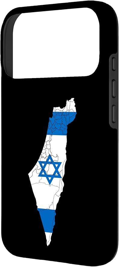 Israel National Flag Distressed Map Case for iPhone 17 Pro