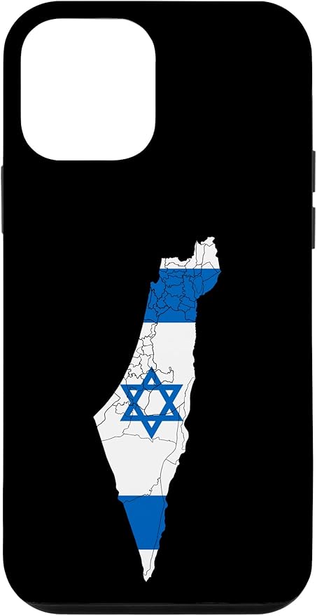 Israel National Flag Distressed Map Case for iPhone 12 mini