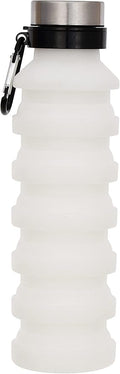 iscream BPA Free, 18 oz Collapsible Silicone Bottle with Carabiner - Glow in the Dark