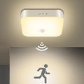 WhitePoplar Wireless Motion Sensor Light - 500LM Battery Operated Closet & Shower Light, 3000K Warm, Indoor/Outdoor for Closet, Shower, Porch, Hallway, Garage