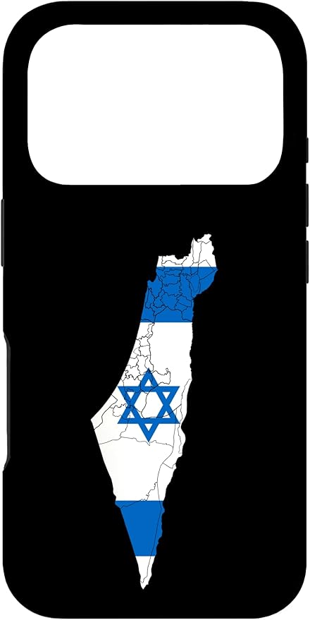 Israel National Flag Distressed Map Case for iPhone 17 Pro