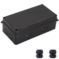 Electrical Box, Outdoor Waterproof Box IP65 Junction Box with Reserved Holes,ABS Plastic Project Box Power Cord Enclosure Black 7.9 x 3.4 x 2.8 inch(200x100x70mm)