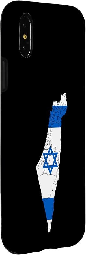 Israel National Flag Distressed Map Case for iPhone X/XS