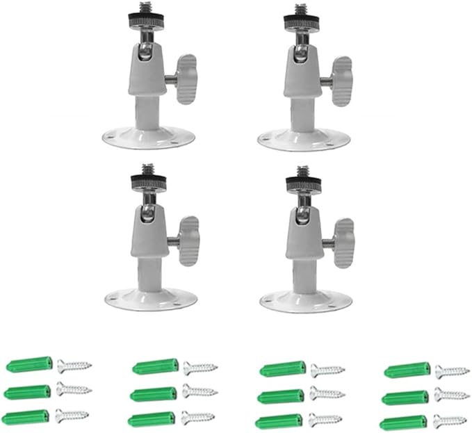 Camera Bracket Mount Pack of 4 Metal Outdoor/Indoor Use Security Bracket for Oculus Rift Sensor CCTV Suvellicance System