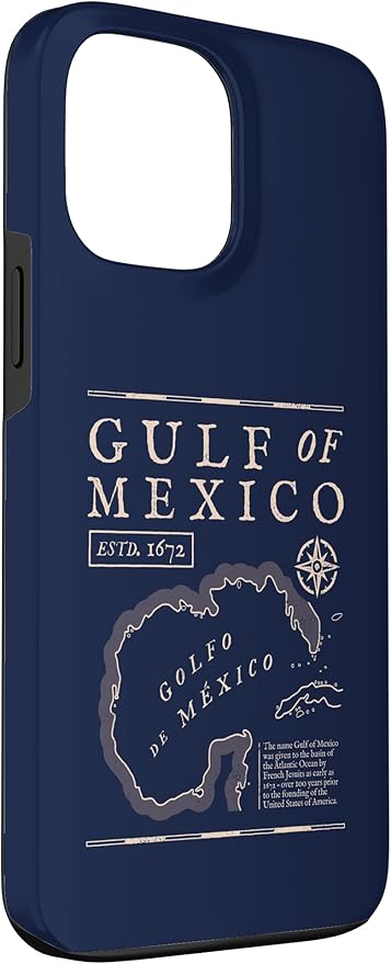 Gulf of Mexico 1672 Historic Map Case for iPhone 13 Pro Max