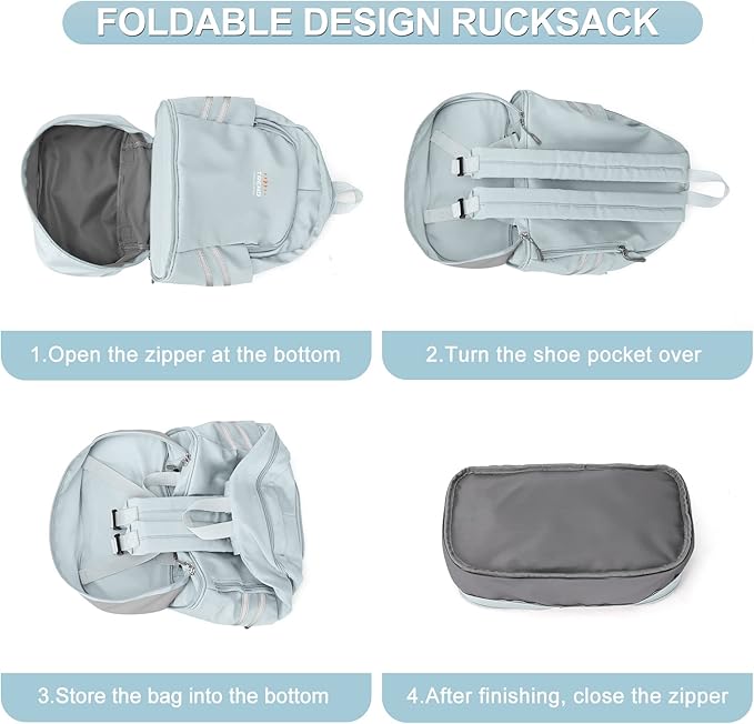 coofay Gym Backpack For Women Waterproof Backpack With Shoe Compartment Lightweight Travel Backpack Sports Backpacks Large Gym Bag