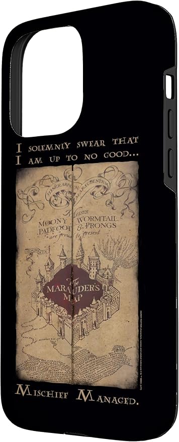 iPhone 15 Pro Max Harry Potter Marauder's Map Words Case