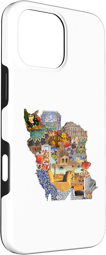 Map of Persian Empire, Iran Map Case for iPhone 16 Pro Max