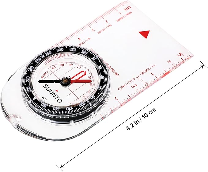 SUUNTO A-30 Compass: Compact, hiking compass with luminous markings in low light
