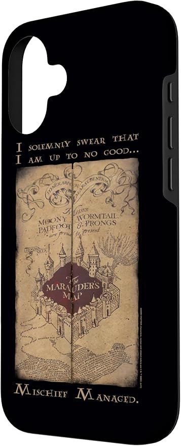 iPhone 16 Harry Potter Marauder's Map Words Case