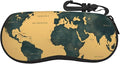 Watercolor Orca Whale Glasses Case Neoprene Portable Zipper Eyeglass Bag With Hook