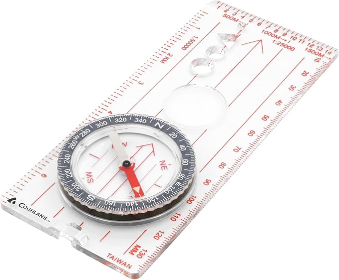 Coghlan’s Outdoor Compasses for Hiking, Camping, Survival & Orienteering – Map, Lensatic, Liquid-Filled, Wrist, Carabiner & Pocket Navigation Tools