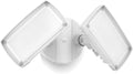 LUTEC 32W 3500LM Integrated Dual-Head LED Flood Light Outdoor,Switch Controlled LED Security Light,5000K Wall Mount Exterior Flood Light,P65 Waterproof for Garage, Yard, Patio-White