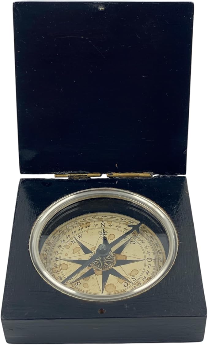Lewis and Clark Expedition Nautical Compass, Handmade Black Rose Wooden and Brass Compass Authentic Compass,Nautical Gift, Gift for All, Unisex Gift Corporate Gift