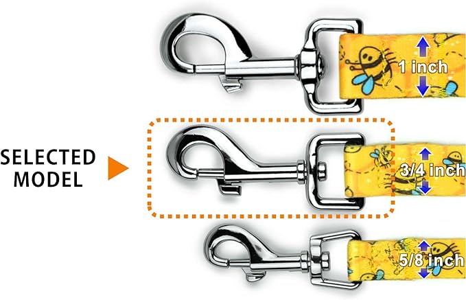Garwor Heavy Duty Chrome Swivel Snap Hooks with Spring 3/4" 4 Pcs,Trigger Clip Snaps Dog Leashes Key Chain for Linking Pet Leash & Collar, Purse Straps,DIY Crafts