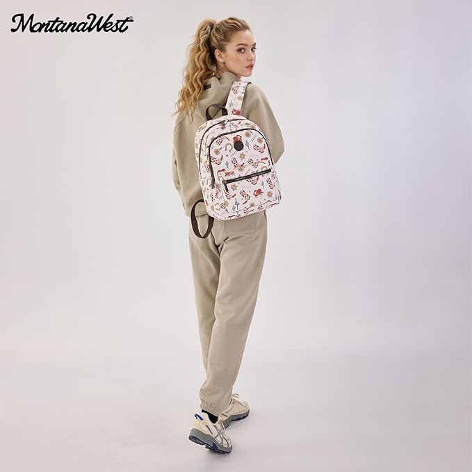 Montana West Backpack for Women Western Travel Backpack Purse Casual Daypack for Laptop